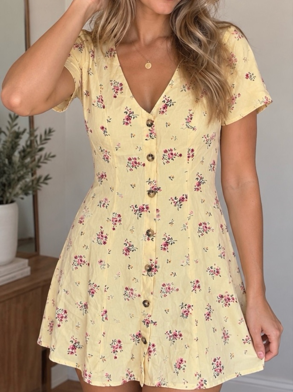 Women’s Floral Cottagecore Feminine Dress Size 2